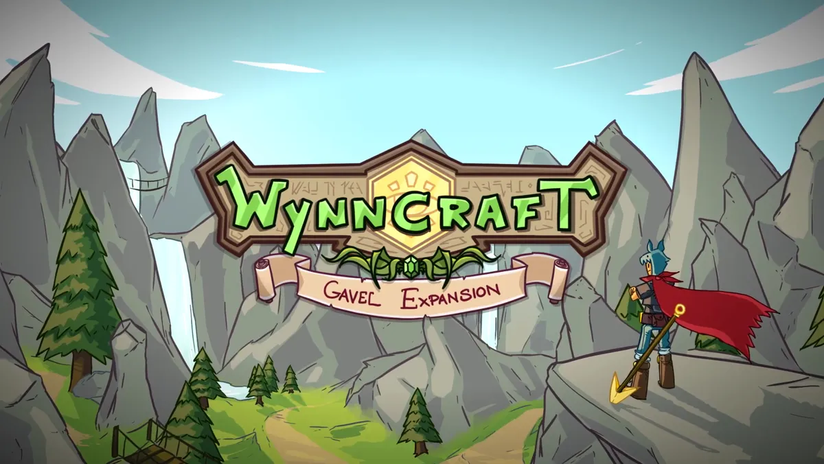 The logo of the Wynncraft Gavel Expansion.