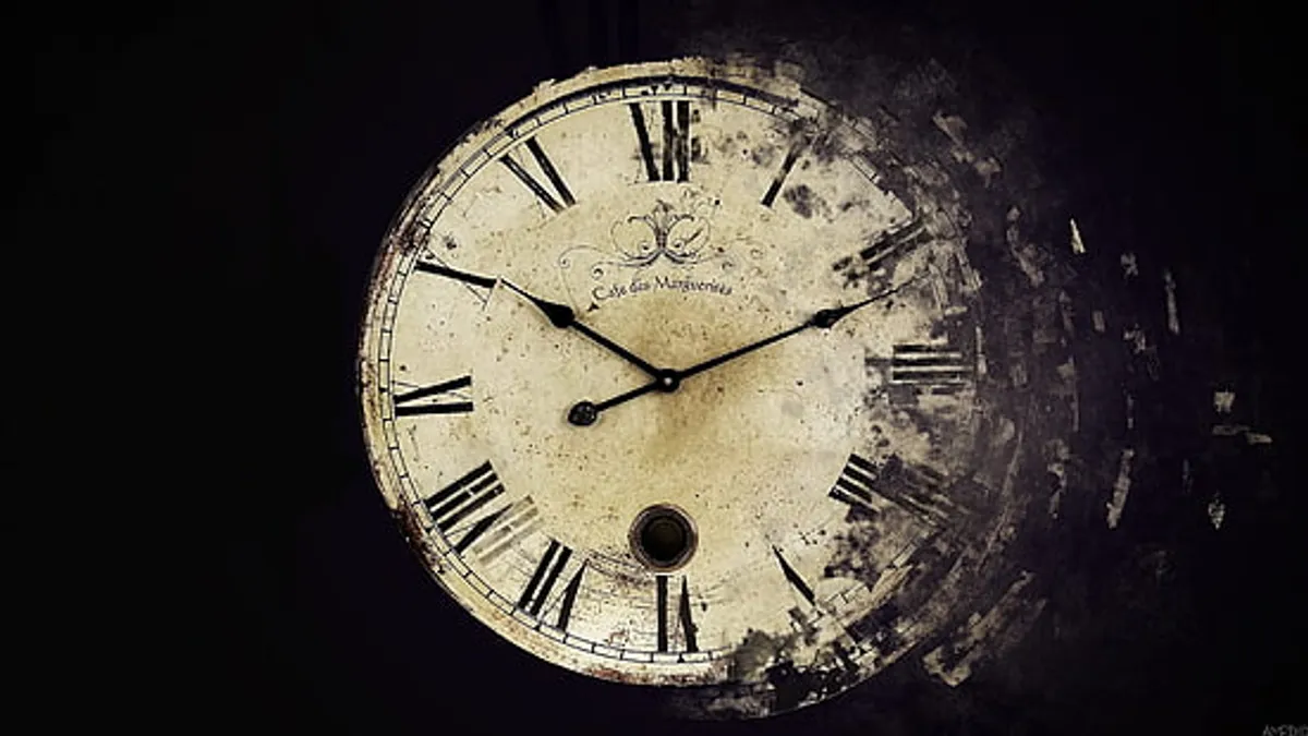 A placeholder image showing a clock