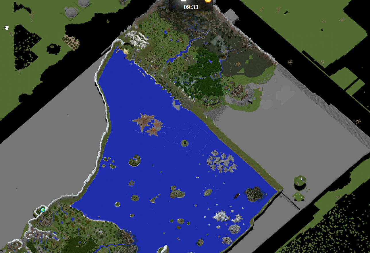 A map of early work being done on gavel