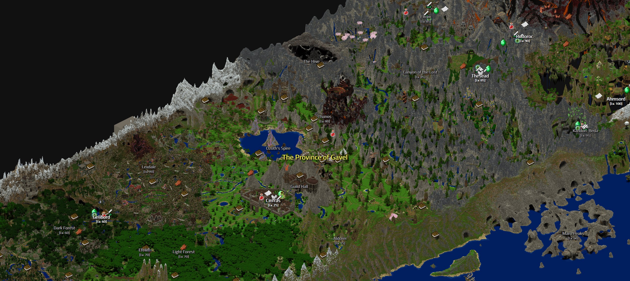 The map of Gavel, circa 1.14